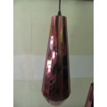 Pair of Copper Coloured Glass Ceiling Pendants