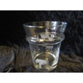 Etched Glass Ice Bucket