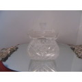 Crystal Square Candy Dish With Lid