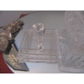 Crystal Square Candy Dish With Lid