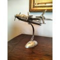 Cast Aluminium Areoplane on Stand for Kaliphop