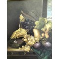 Still Life Painting with Fruit Framed