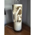 Giraffe Cylinder Lamp made in Zimbabwe