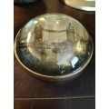 Hand Cast Glass Paperweight with  The London Bridge