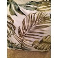 Green Leaf  & Palm leaf Cushion Cover