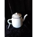 Vintage Enamel  Teapot Pale Blue
