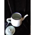 Vintage Enamel  Teapot Pale Blue