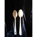 Pair of Vintage Ename Spoons