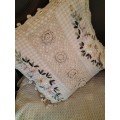 Beautiful Pair of Ribbon Embroidery Cushion Covers
