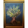 Framed Floral Still life Painting by A. Wasener