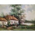 Cottage Painting Framed