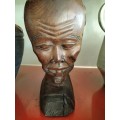 Wooden African Bust