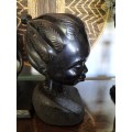 Ebony Female African Bust