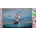Original Brian Pak  Clipper Ship Painting
