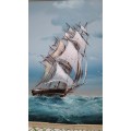 Original Brian Pak  Clipper Ship Painting