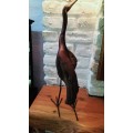 large Wooden Carved Bird Figurine Sculpted with Rhodesian Teak