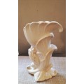 Art Deco Beswick White Cornopia Vase