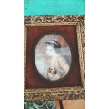 Framed Cameo Portrait Painting