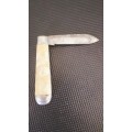 Welsh Lady - Richlands    Sheffield Faux  Mother of Pearl  Pen Knife