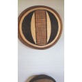 Pair of African Carved Wooden  Hanging Bowls
