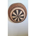 Pair of African Carved Wooden  Hanging Bowls