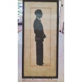 Silhouette of a Man by Baron Scotford dated 1937
