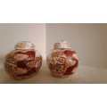 Pair of Oriental Style Ginger Jars