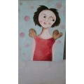 Whimsical Girl Painting by Garl