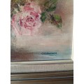 Framed Rose Painting by C Claassen