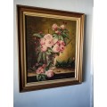 Framed Rose Painting