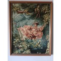 The Swing By Jean Fragonard Tapestry Framed