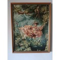 The Swing By Jean Fragonard Tapestry Framed