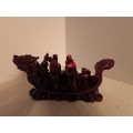 Large CXhinese Dragon Boat with  8 Imortals - Good Fortune