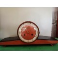 EHS German Movement Art Deco Vintage Mantle Clock Working with Key