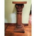 Pair of Wooden Carved Pillars