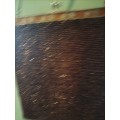 Vintage Brown Copper Colour Beaded Evening Bag