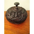 Carved Wooden Box with Lid