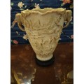 Vintage Carved Chinese/ Japanese Elephant Vase