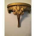 Gold Tone Wooden Corbel/ Shelf