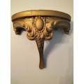 Gold Tone Wooden Corbel/ Shelf