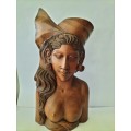 Indonesian Wooden Bust