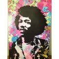 Authentic Black light Jimmy Hendrix Poster