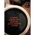Elweco Porcelain Ginger Jar Genuine Gold Design Japan