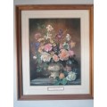 Iris, Narcissi and Roses Framed Print By Albert Williams