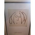 John Lennon  Lithograph Titled `Self Portrait`