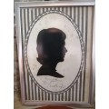Pair of Framed Silhouettes signed Leston c1967
