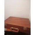 Artist Vintage Solid Wood Paint Suitcase with Palette