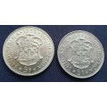 5 Shillings coins 1960 x2