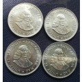 Silver coins 20 cent, 1964 x4