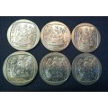 Mandela inauguration R5 coins(6)unc